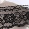 2 Yards Black Floral Polyester Lace Trim for Decor and Crafting